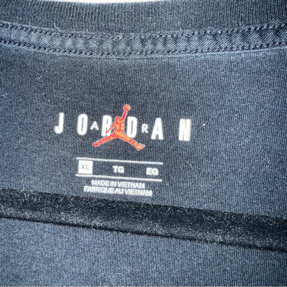 Air Jordan Black Tee with Iconic Logo